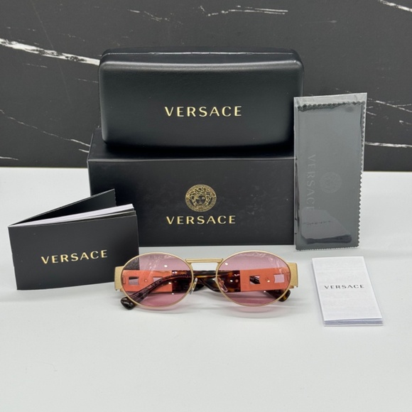 NEW MOD 2264 1002/84 VERSACE WOMEN SUNGLASSES VE2264 100284 GOLD VE2264 1002/84